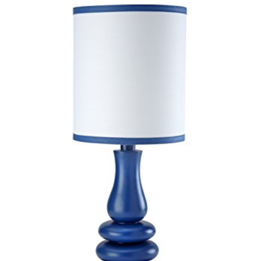 Little Love Lamp & Shade, Navy/White
